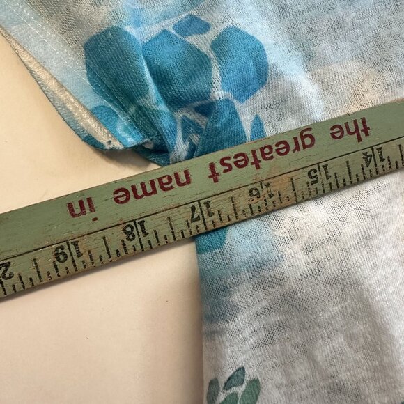 Et Lois Womens Cactus Print Top Shirt Small Blue Multicolor Art to Wear Western - Picture 7 of 8